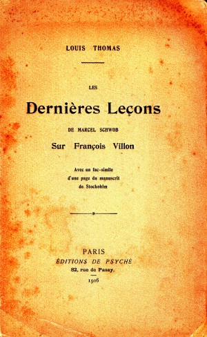 Dernières Leçons Thomas